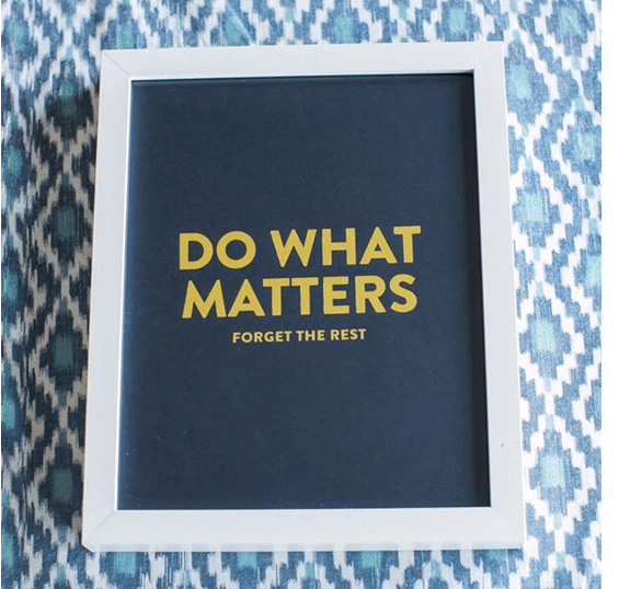 do what matters