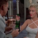 Marilyn Monroe Drinking Champagne